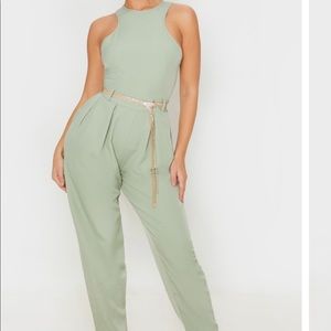 Sage green jumpsuit